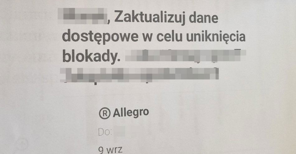 zdjęcie: Po zakutualizowaniu danych na allegro stracił blisko 7000 złotych! / fot. KPP Włodawa