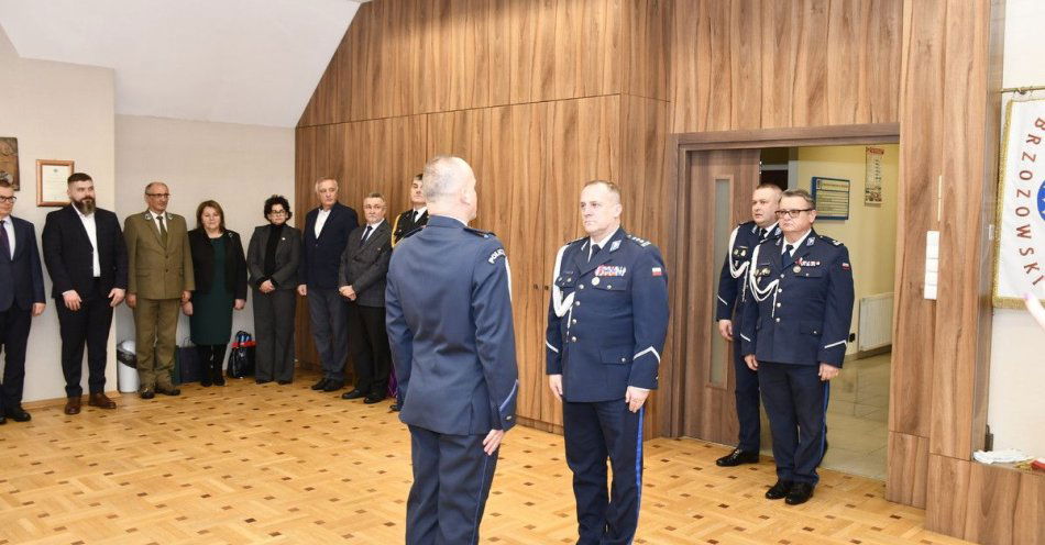 zdjęcie: Zmiana na stanowisku komendanta w Brzozowie / fot. KPP w Brzozowie Fot. KPP Brzozów