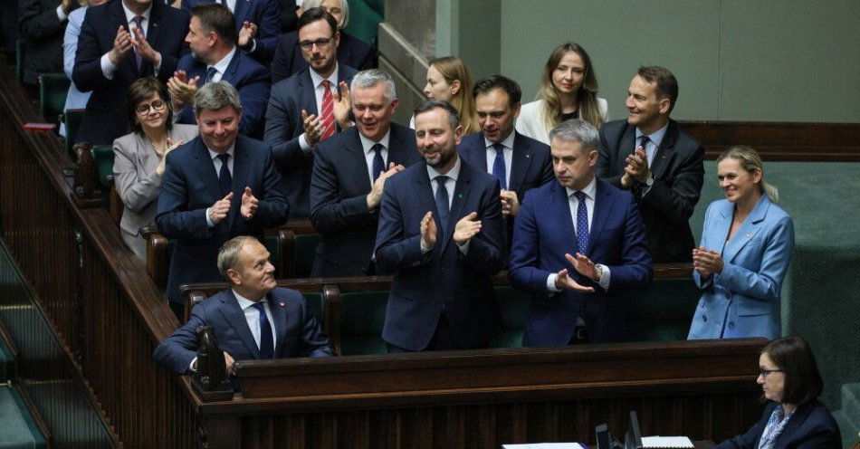 zdjęcie: Sejm udzielił wotum zaufania rządowi Donalda Tuska / fot. PAP