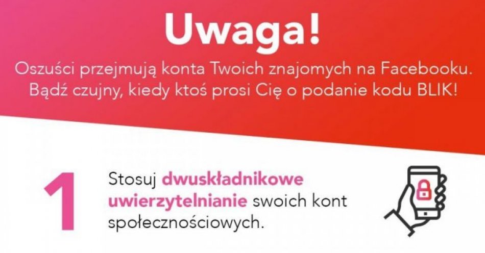 zdjęcie: Upewnij się, komu przekazujesz kod BLIK / fot. KMP w Radomiu