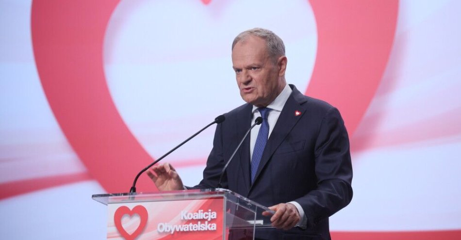 zdjęcie: Tusk: świat, który znaliśmy przez dekady, na naszych oczach rozsypuje się / Warszawa, 11.04.2026. Premier Donald Tusk przemawia podczas Rady Krajowej Koalicji Obywatelskiej w Ursynowskim Centrum Kultury 