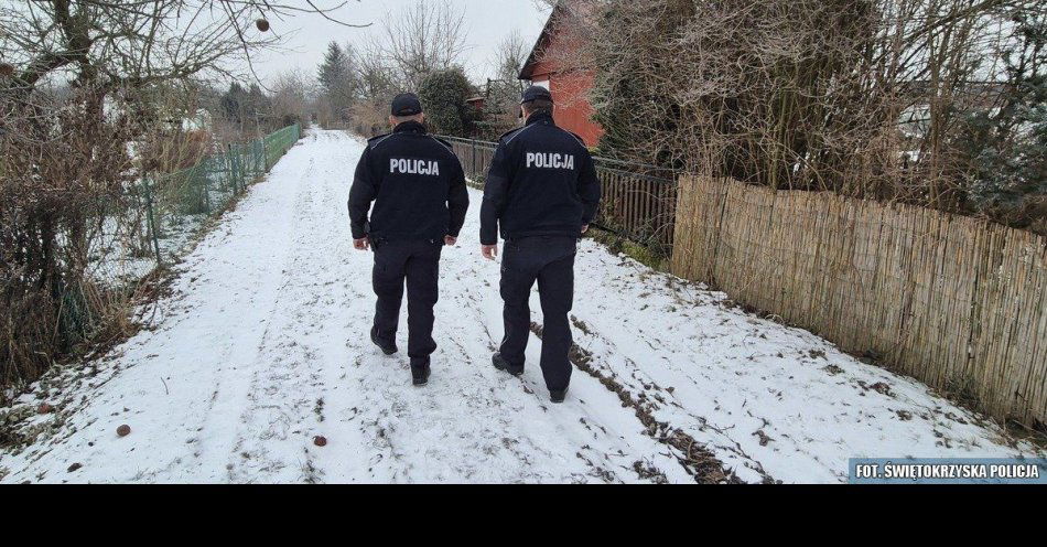 zdjęcie: Zimowy apel policji: zadzwoń i uratuj czyjeś życie / fot. KPP Włoszczowa