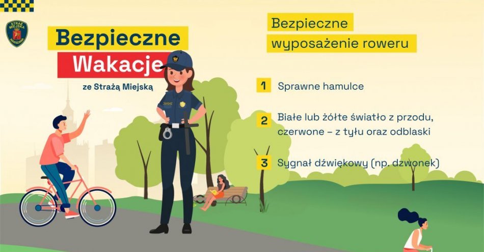 zdjęcie: Bezpieczne wakacje ze Strażą Miejską m.st Warszawy / fot. nadesłane