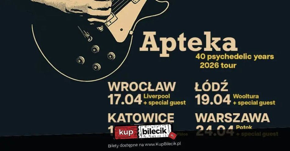 zdjęcie: KW Bookings zaprasza do wspólnego świętowania 40 lat na scenie legendarnego zespołu Apteka! / kupbilecik24.pl / KW Bookings zaprasza do wspólnego świętowania 40 lat na scenie legendarnego zespołu Apteka!