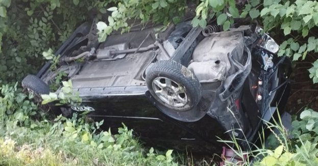 Zderzenie samochodów w Siedliskach