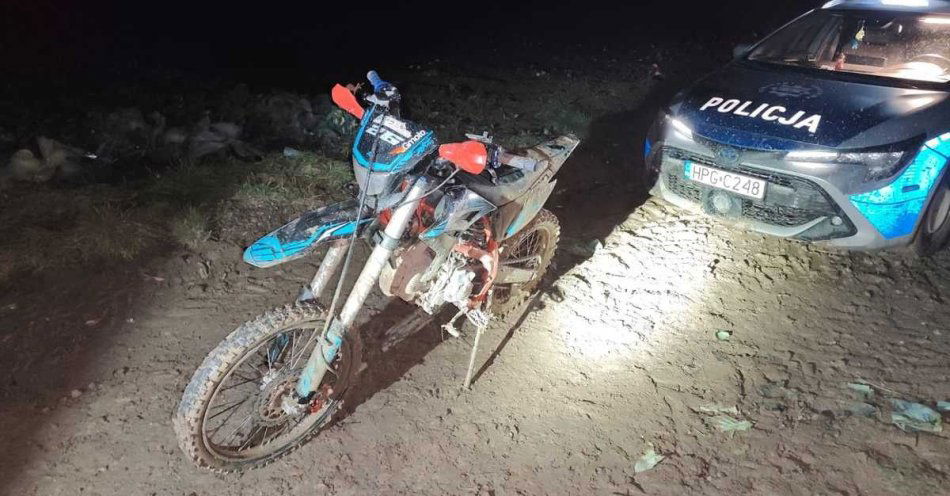 zdjęcie: Nieletni motocyklista zatrzymany po pościgu w Nowej Hucie / fot. KMP w Krakowie