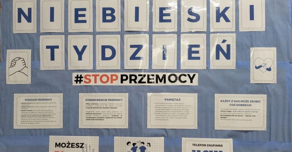 zdjęcie: Niebieski tydzień w Dąbrowie Chełmińskiej / fot. KWP w Bydgoszczy