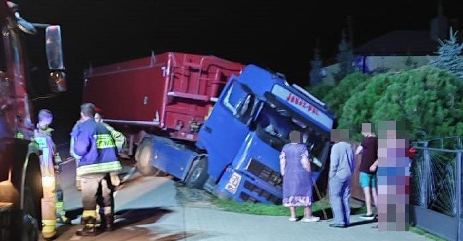 zdjęcie: Kierował ciężarówką z 2 promilami / fot. KPP Radzyń Podlaski