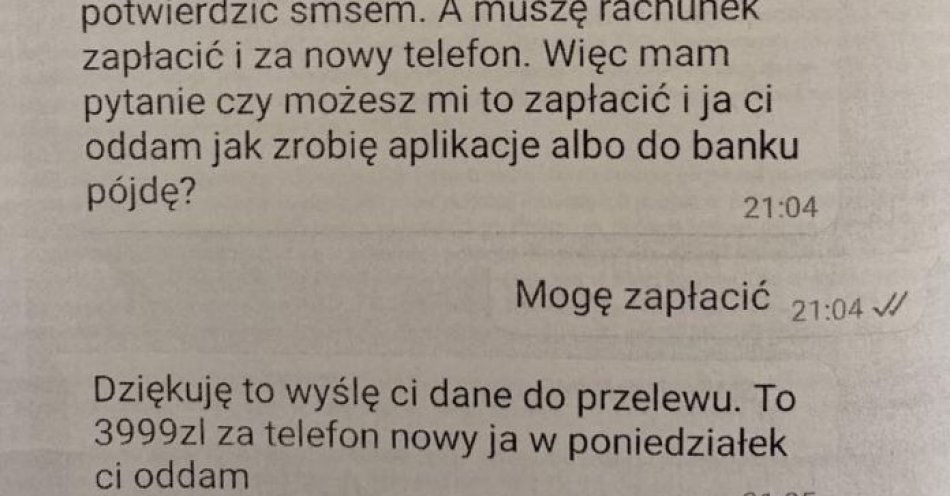 zdjęcie: Myślała, że pomaga synowi / fot. KPP Świdnik