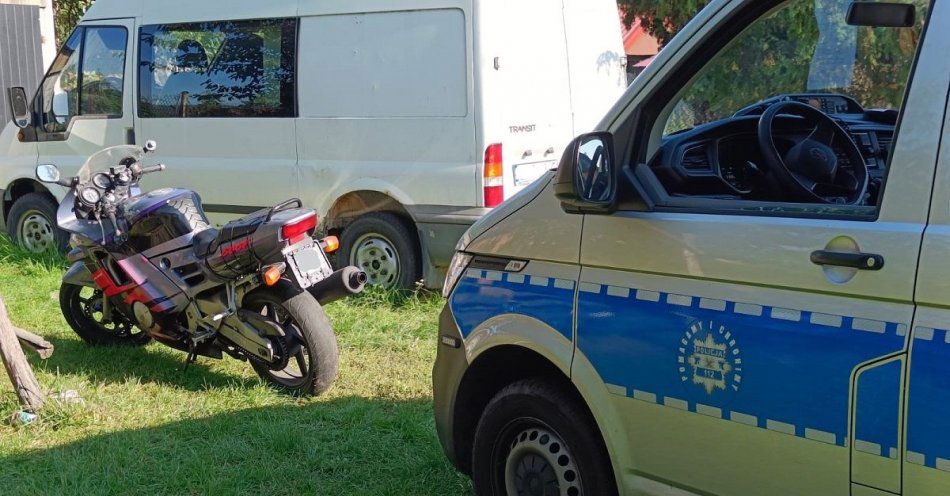 zdjęcie: Motocyklista uciekał przed policjantami / fot. KPP w Zduńskiej Woli