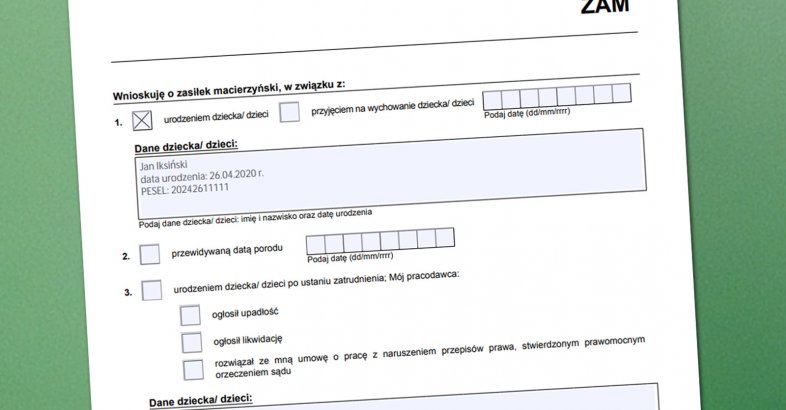 zdjęcie: Ułatwienia w ubieganiu się o zasiłki macierzyńskie i pogrzebowe – ZUS sam pobierze potrzebne dokumenty z USC / fot. nadesłane