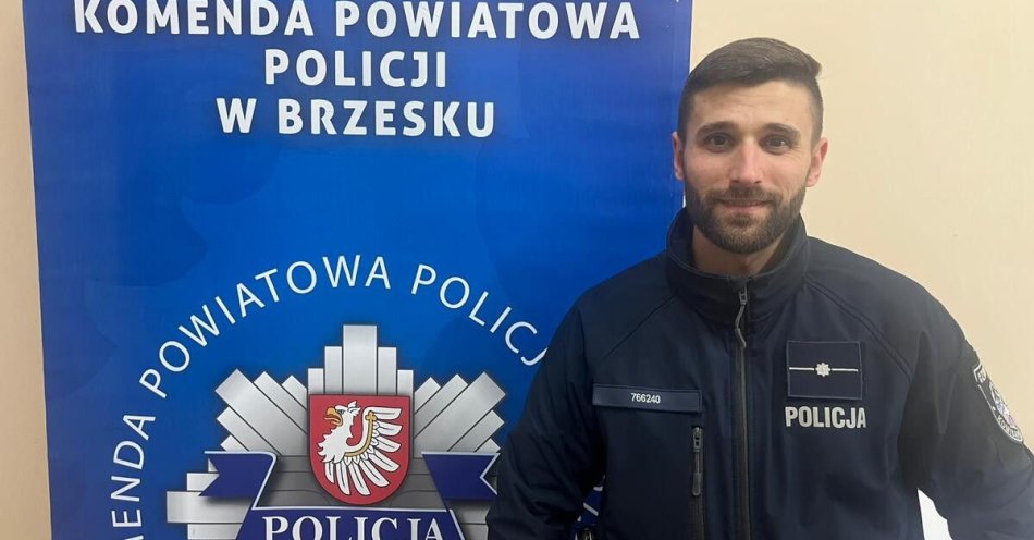 zdjęcie: Mł. asp. Krzysztof Koczanowicz kandydatem do SuperDzielnicowego / fot. KMP w Brzesku