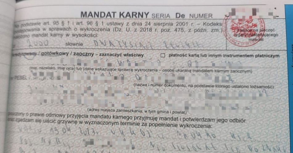 zdjęcie: Jechał pod prąd obwodnicą miasta / fot. KPP Kędzierzyn Koźle