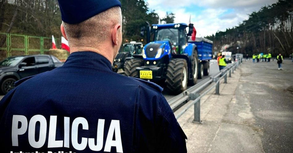 zdjęcie: Protest rolników – w dniach od 10 do 12 kwietnia, zablokowane zostanie skrzyżowanie Podgórze / fot. KPP Sulęcin