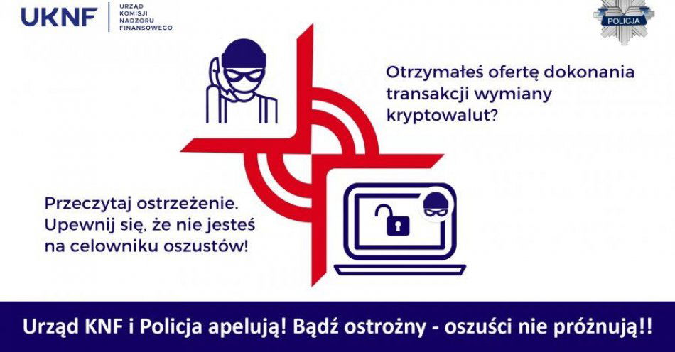 zdjęcie: Inwestując w kryptowaluty uważaj na oszustów / fot. KPP w Grójcu