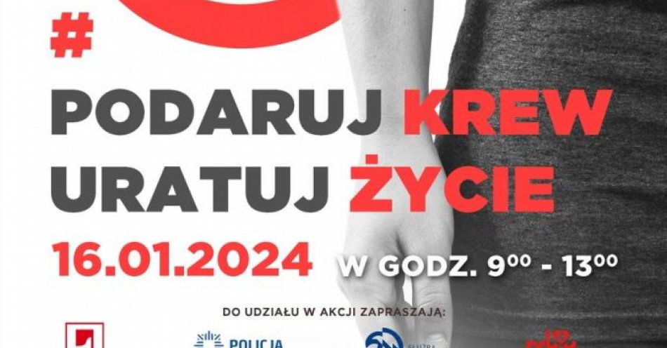 zdjęcie: Akcja honorowego oddawania krwi / fot. KPP Opole Lubelskie