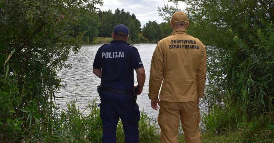 zdjęcie: Kontrole akwenów wodnych / fot. KPP Kępno