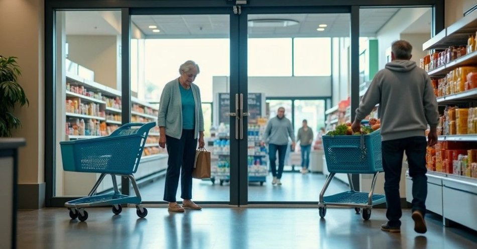 zdjęcie: Pomyłkowa wymiana wózków w Lidzbarku Warmińskim zakończona uśmiechem / TM/ przykładowa ilustracja