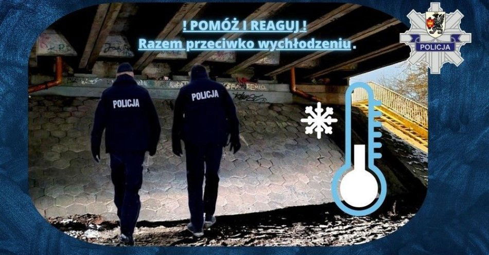 zdjęcie: Zadbajmy o osoby zagrożone wychłodzeniem tej zimy / fot. KPP w Starogardzie Gdańskim