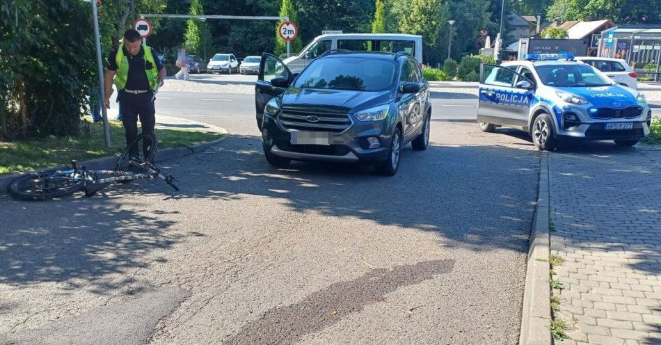 zdjęcie: Potrącenie 11-letniego rowerzysty w Nałęczowie / fot. KPP Puławy