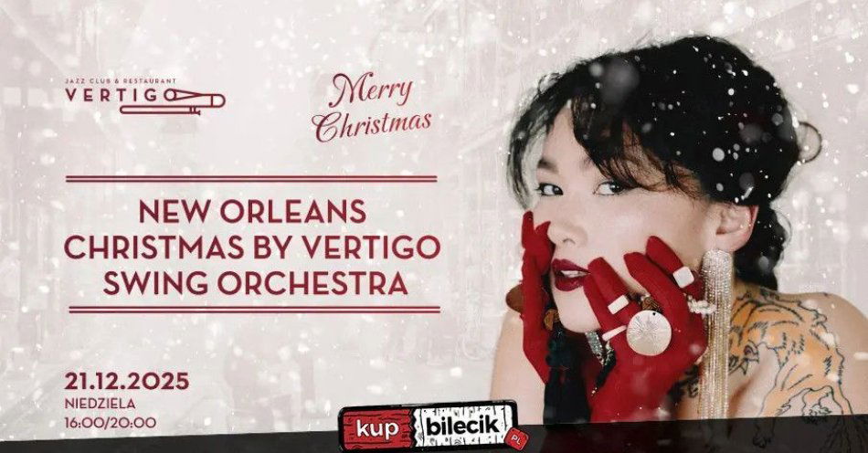 zdjęcie: Vertigo Presents: New Orleans Christmas by Vertigo Swing Orchestra / kupbilecik24.pl / Vertigo Presents: New Orleans Christmas by Vertigo Swing Orchestra