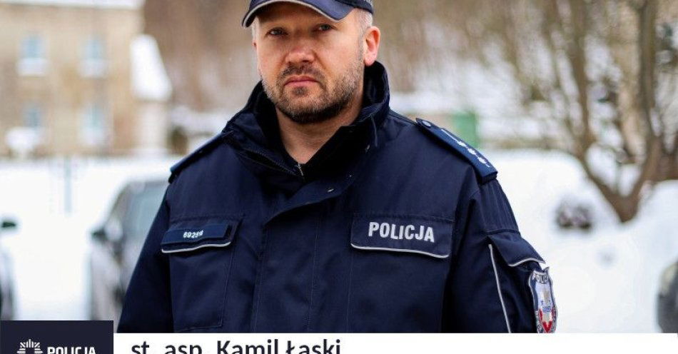 zdjęcie: SuperDzielnicowy 2026: asp. Kamil Łąski z Gdyni Chyloni / fot. KMP w Gdyni