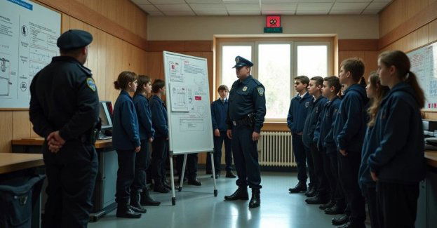 Ósmoklasiści poznali pracę policjantów w Aleksandrowie