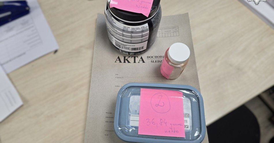 zdjęcie: Sosnowiec: zatrzymano 40 latka z dużą ilością narkotyków / fot. KMP w Sosnowcu