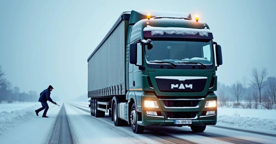 zdjęcie: Spadający lód z ciężarówek zagraża życiu kierowców / TM/ przykładowa ilustracja