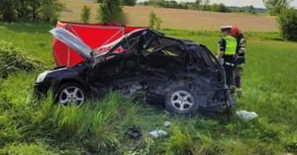 zdjęcie: Śmiertelny wypadek na drodze W528 w gminie Morąg / fot. KPP w Ostródzie