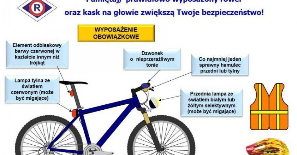 zdjęcie: Trwa sezon rowerowy. Zadbaj o  obowiązkowe wyposażenie jednośladu / fot. KMP w Jeleniej Górze