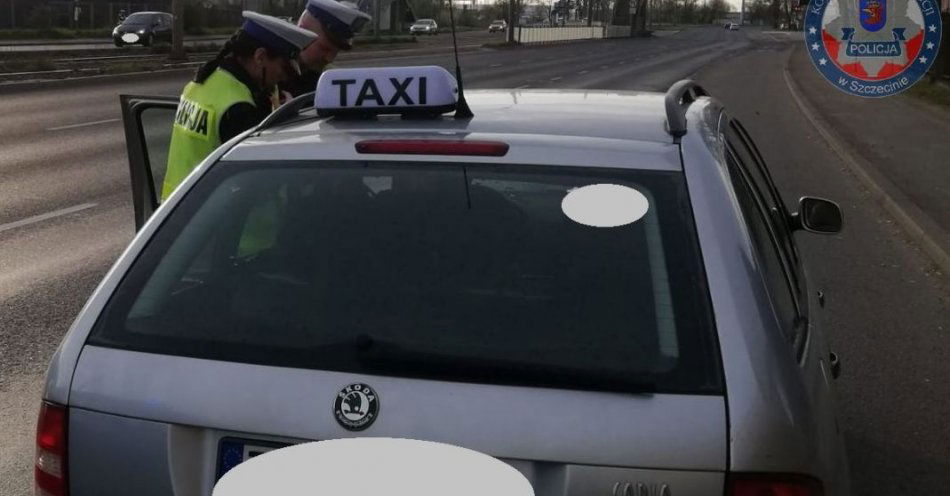 zdjęcie: Kierowca taxi pod wpływem środków odurzających - wiózł dwóch pasażerów / fot. KMP w Szczecinie