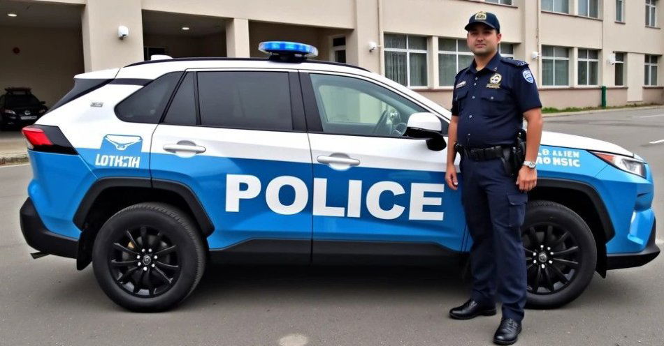 zdjęcie: Nowy radiowóz Toyota RAV4 wzmacnia leżajską drogówkę / TM/ przykładowa ilustracja