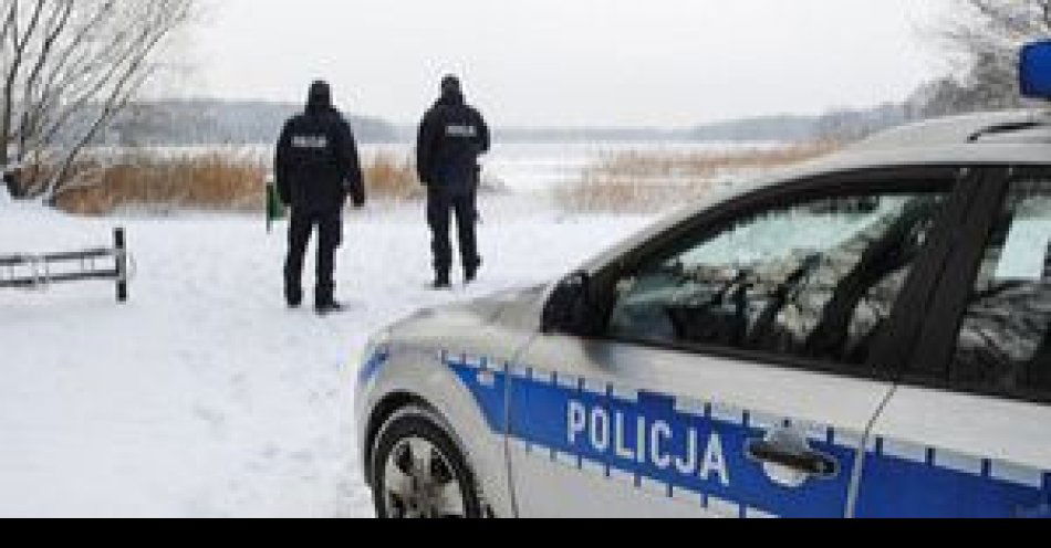 zdjęcie: Apel policji o bezpieczeństwo na lodzie podczas ferii / fot. KPP w Przasnyszu