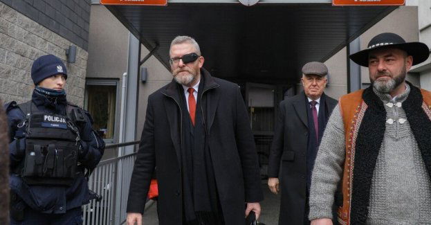 Przerwa w pierwszej rozprawie Grzegorza Brauna, europoseł wniósł o wyłączenie sędziego