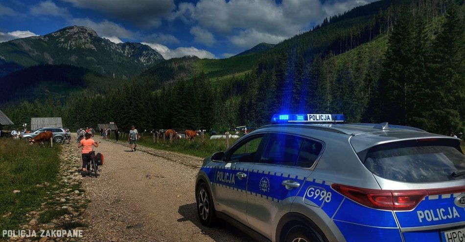 zdjęcie: Zagubione dziecko na szlaku do Morskiego Oka. 8-latka odnaleźli policjanci z Bukowiny Tatrzańskiej / fot. KMP w Zakopanem