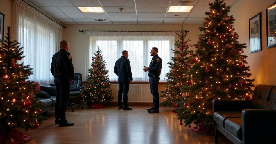 zdjęcie: Świąteczna atmosfera w jaworskiej komendzie policji / TM/ przykładowa ilustracja