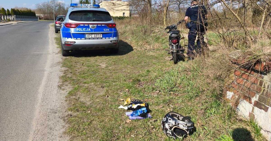 zdjęcie: Pościg dzielnicowych zatrzymał 26-latka na kradzionym motorowerze / fot. KMP Zielona Góra pościg dzielnicowych