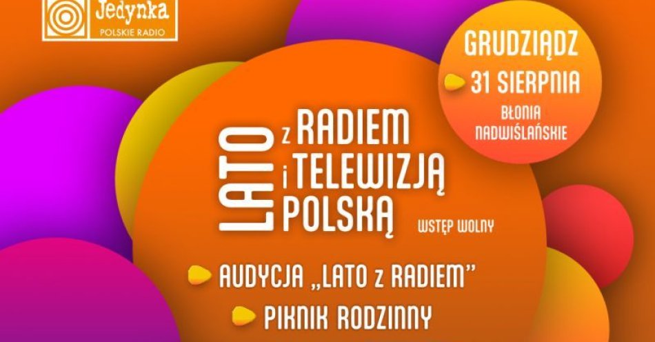 zdjęcie: Koncert Lata z Radiem i Telewizją Polską już wkrótce / fot. UM Grudziądz