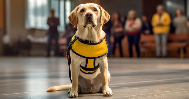 Przewodnicy psów służbowych z pokazem dla seniorów i dzieci