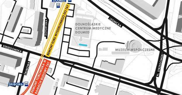 MPK wyremontuje tory łączące Legnicką z TAT