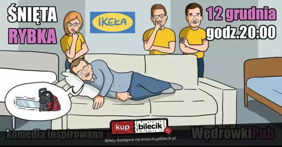 zdjęcie: Śnięta rybka - komedia inspirowana snami / kupbilecik24.pl / Śnięta rybka - komedia inspirowana snami