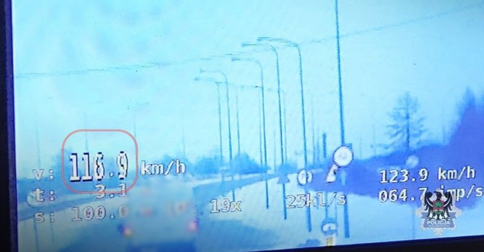 zdjęcie: Głuszyczanin przekroczył dozwoloną prędkość o 66 km/h i utracił prawo jazdy / fot. KMP w Wałbrzychu