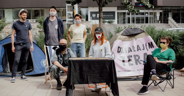 Protest głodowy pod siedzibą TVP