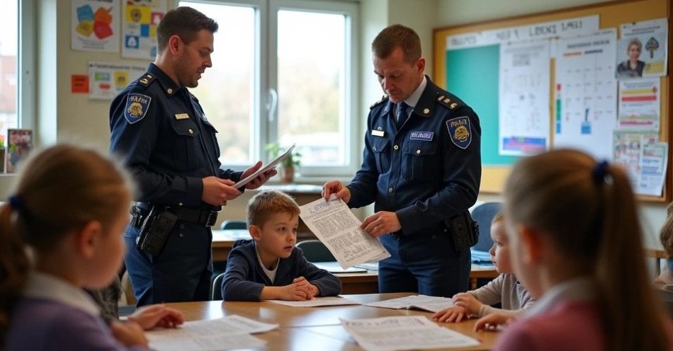 zdjęcie: Leżajscy policjanci w kampanii Dzieciństwo bez przemocy / TM/ przykładowa ilustracja