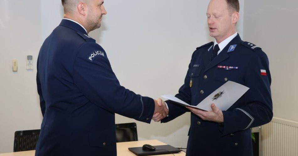 zdjęcie: Radosław Pieper nowym komendantem Komisariatu Policji w Redzie / fot. KPP w Wejherowie