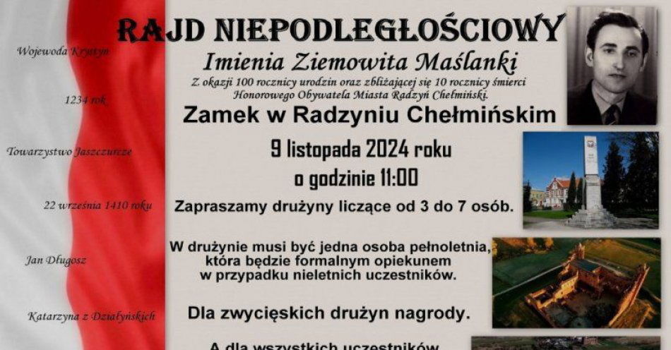 zdjęcie: Rajd Niepodległościowy / fot. UM Grudziądz