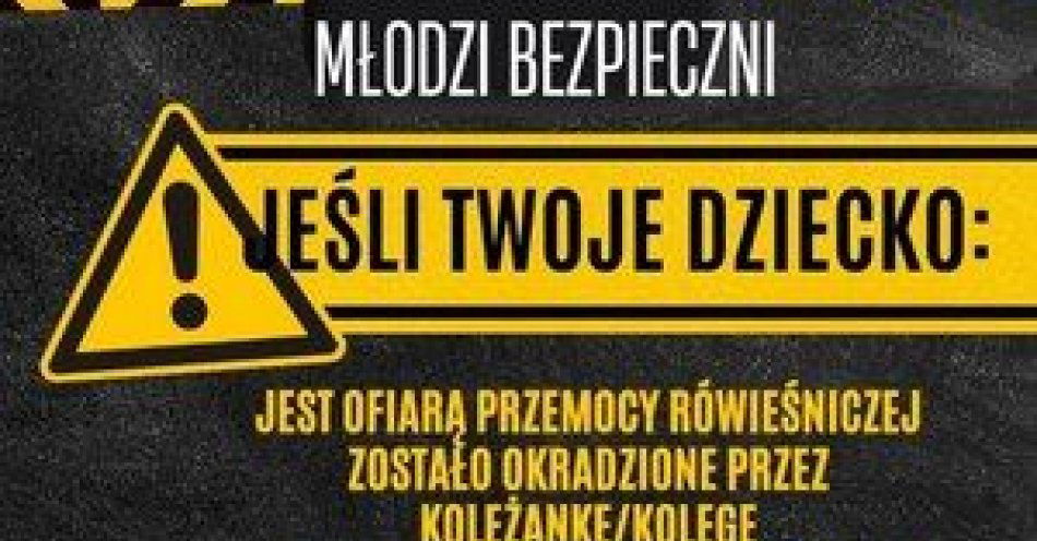 zdjęcie: Przypominamy - pod specjalnym numerem telefonu można zgłaszać przestępstwa popełnione przez osoby nieletnie / fot. KMP w Ostrołęce