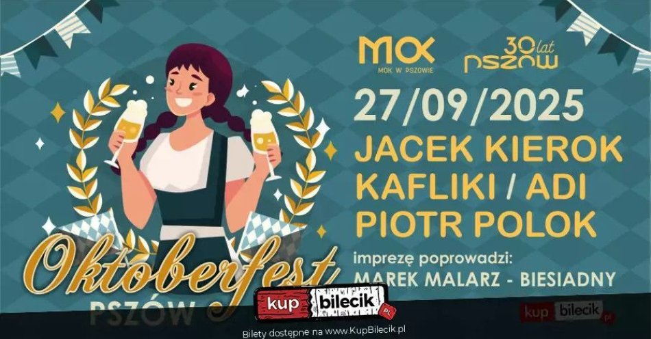 zdjęcie: OKTOBERFEST PSZÓW 2025 / kupbilecik24.pl / OKTOBERFEST PSZÓW 2025