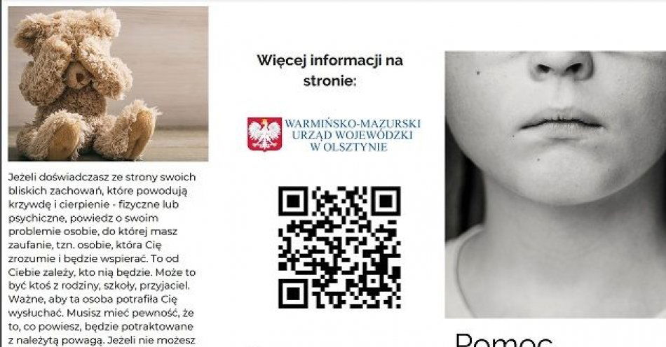 zdjęcie: Pomoc dziecku doświadczającemu przemocy domowej / fot. KPP w Nowym Mieście Lubawskim